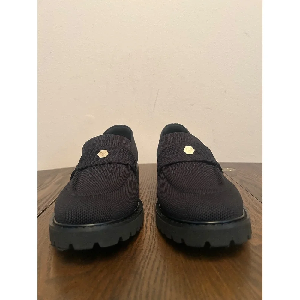 VIVAIA Women's Round Toe Platform Chunky Heel Loafers Size 9.5